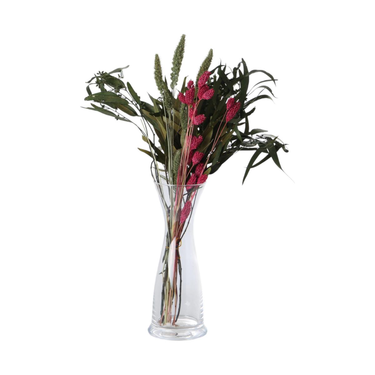 Mini-trockenblumenstrauß pink