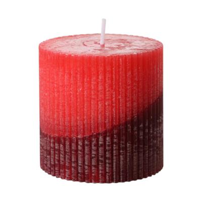 Stumpen durchgefärbt zweifarbig rot