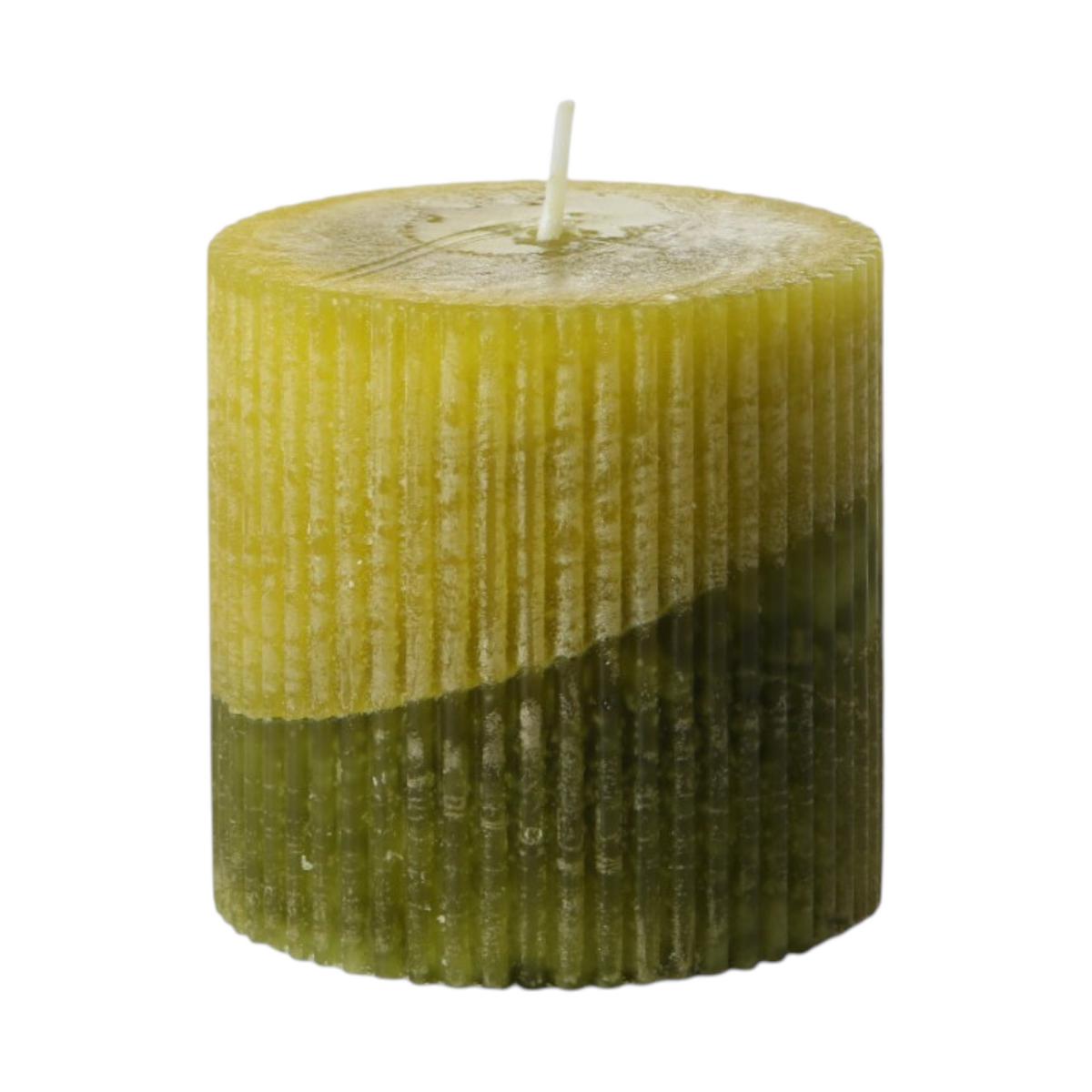 Stumpen durchgefärbt zweifarbig grün