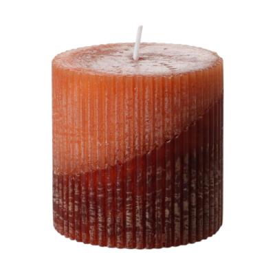 Stumpen durchgefärbt zweifarbig caramel