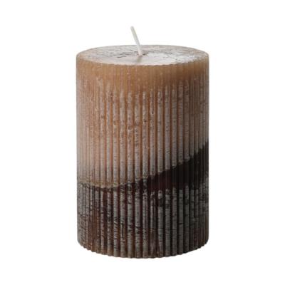 Stumpen durchgefärbt zweifarbig braun