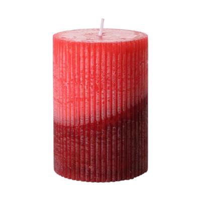 Stumpen durchgefärbt zweifarbig rot