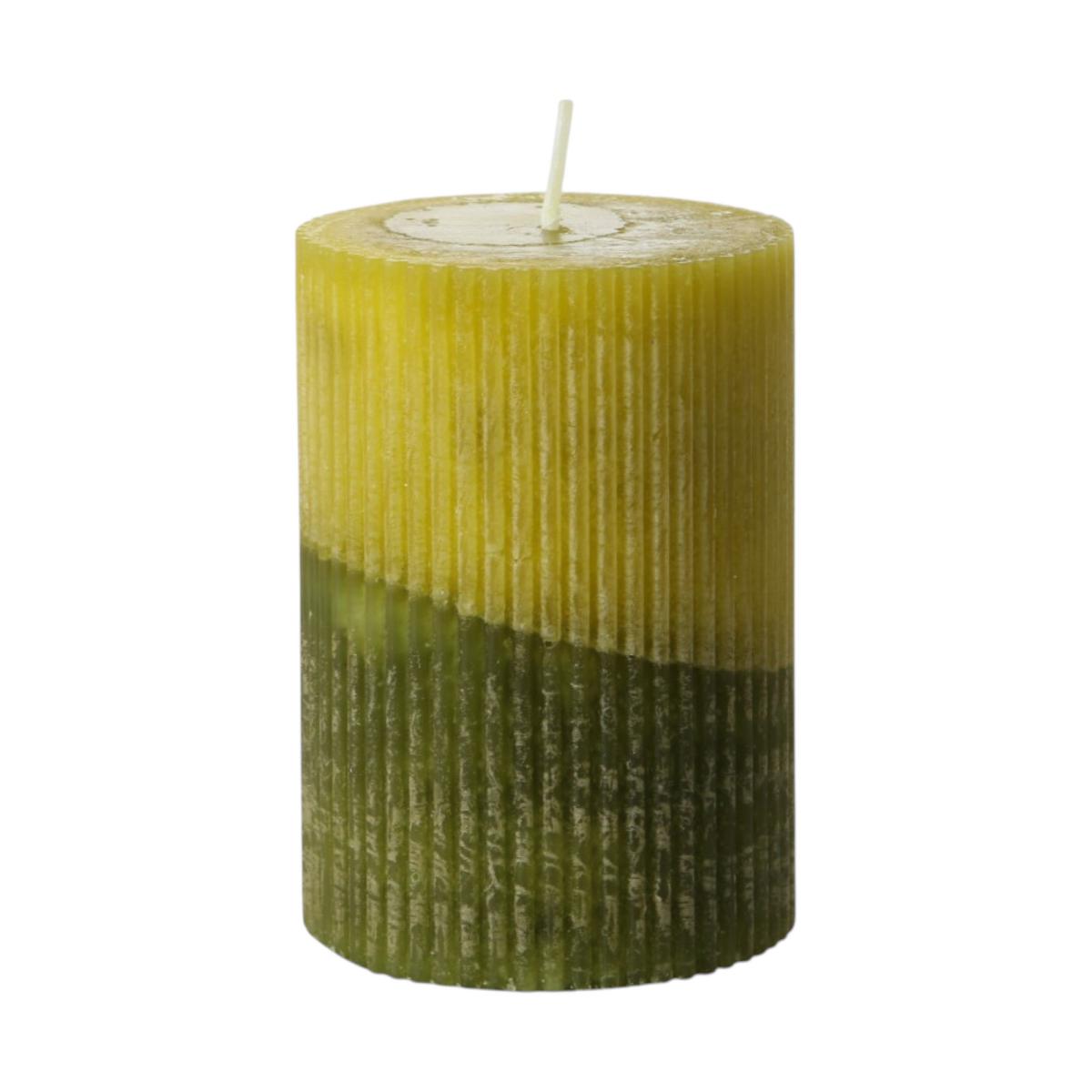 Stumpen durchgefärbt zweifarbig grün