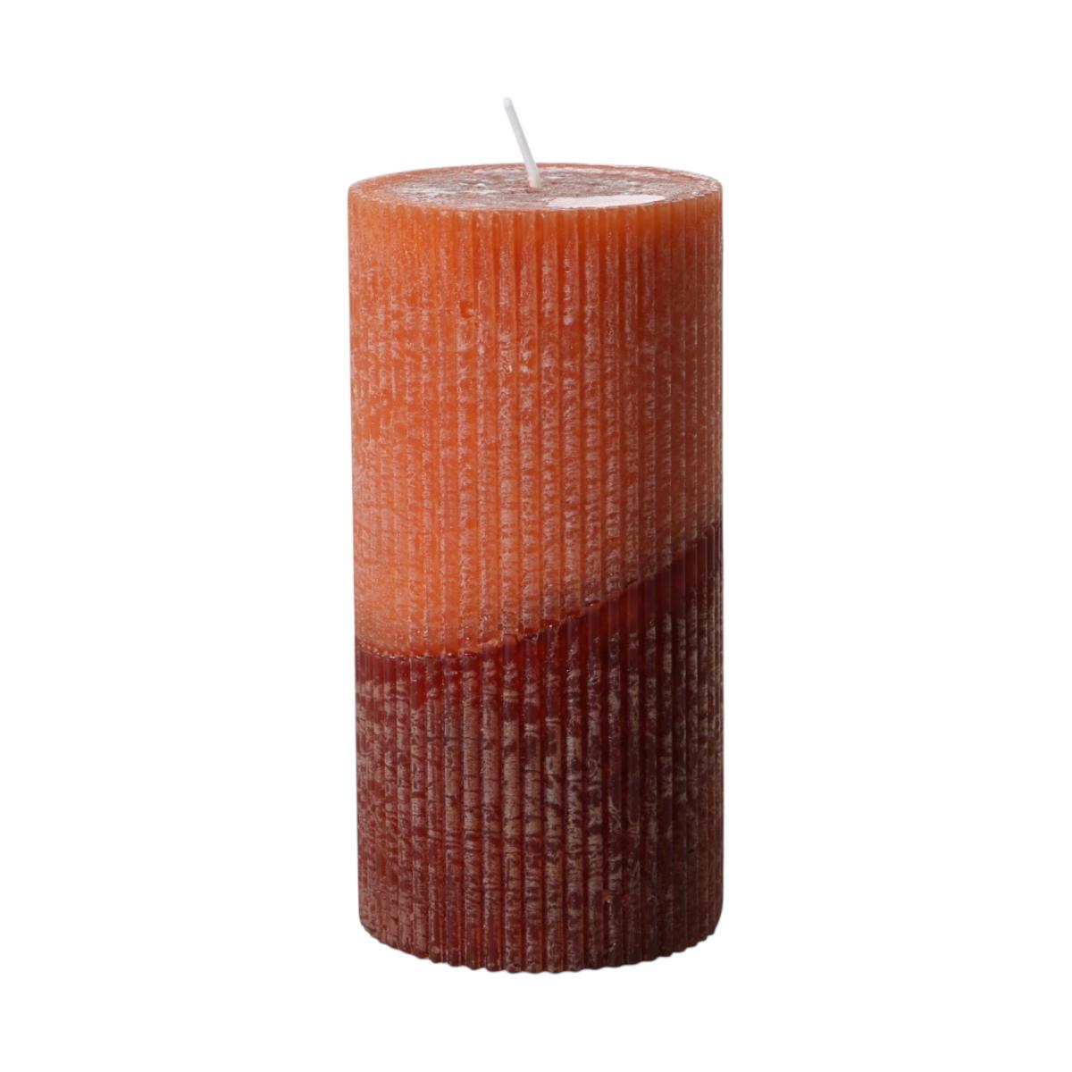 Stumpen durchgefärbt zweifarbig caramel