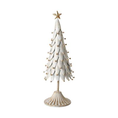 Metall-Tannenbaum weiß