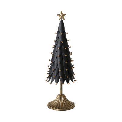 Metall-Tannenbaum schwarz