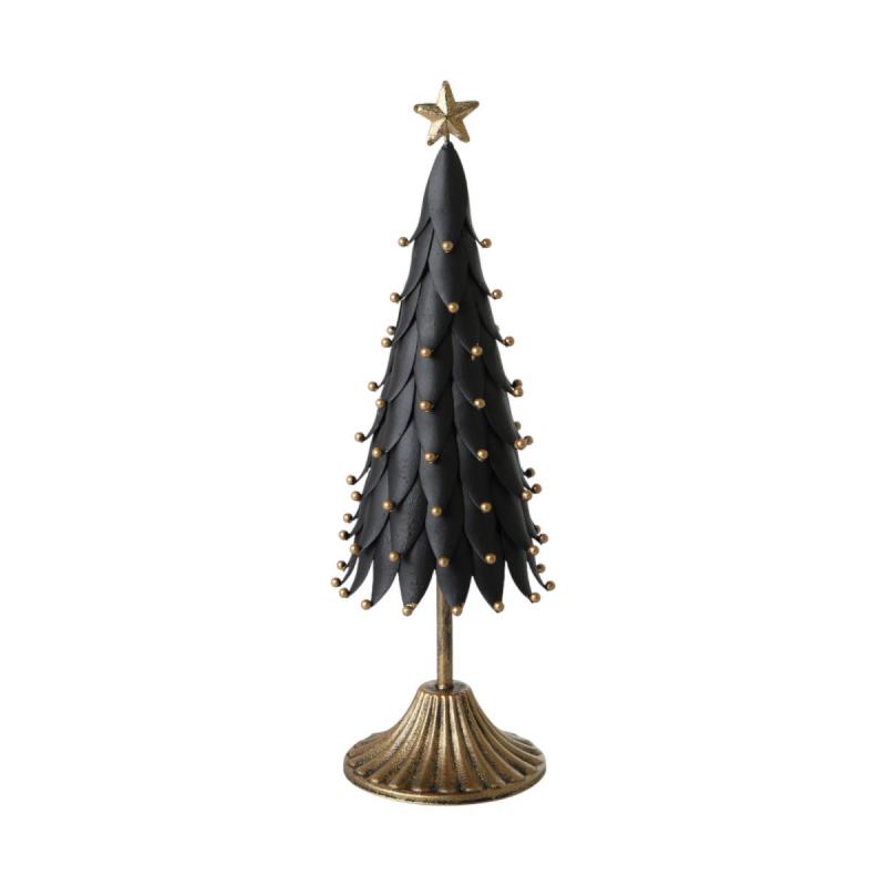 Metall-Tannenbaum schwarz