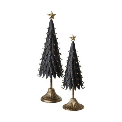 Metall-Tannenbaum schwarz