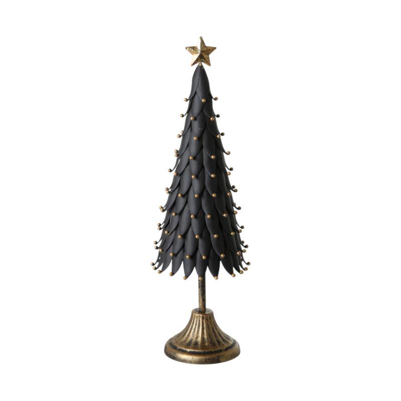 Metall-Tannenbaum schwarz