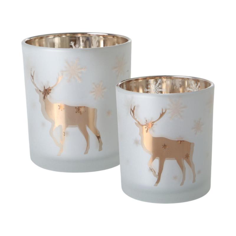 Windlicht mit Reh