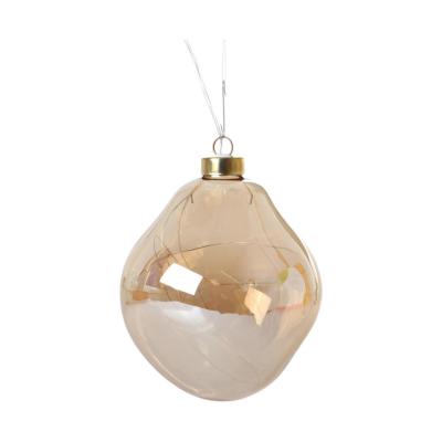 LED-Glashänger organisch amber