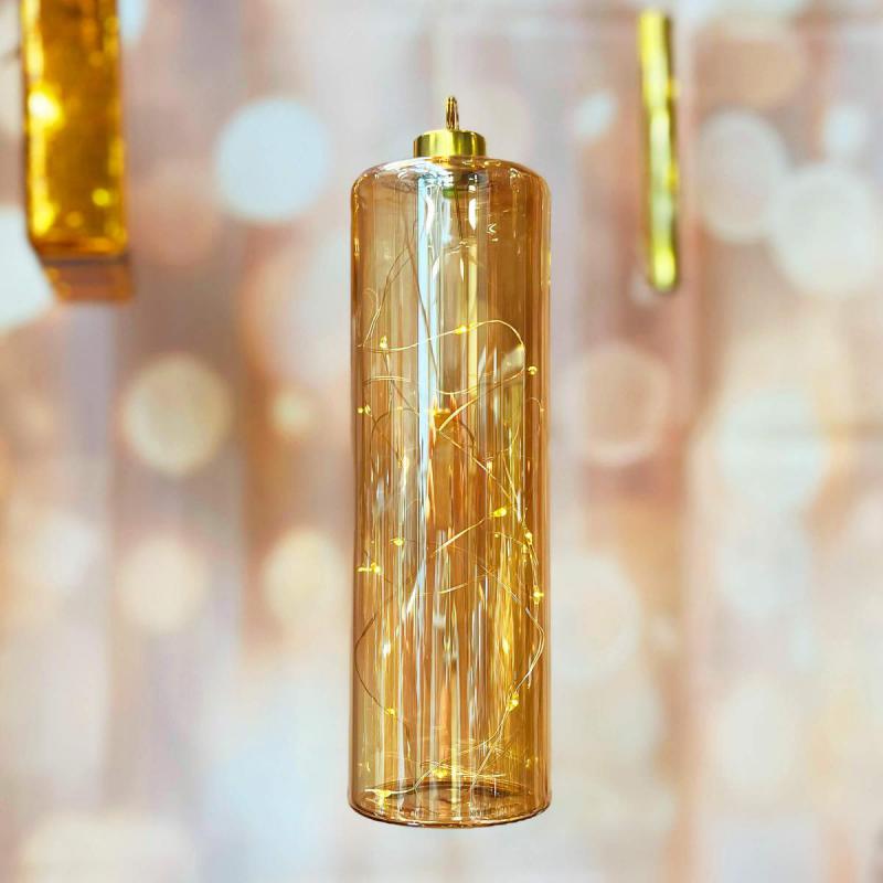 LED-Glashänger zylinderförmig amber