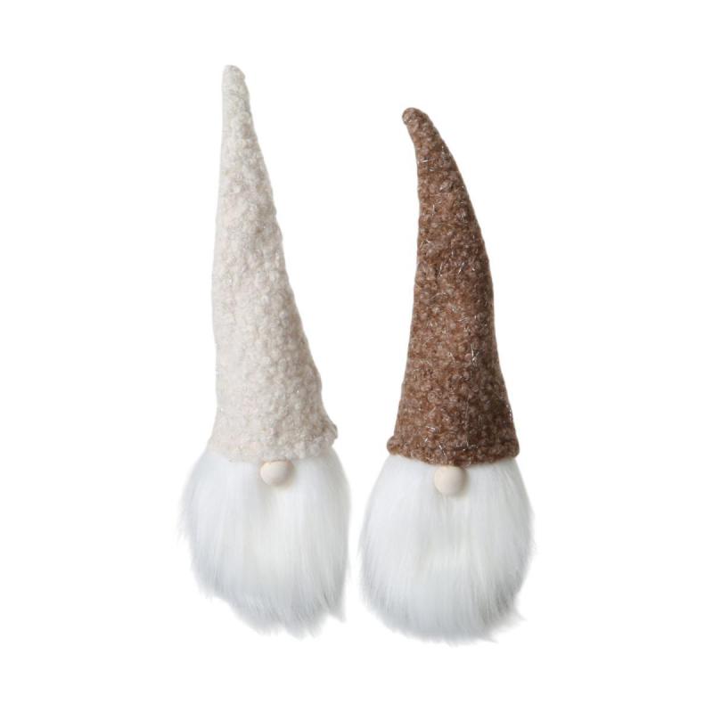 Wichtel Flaschenüberzug weiß/braun