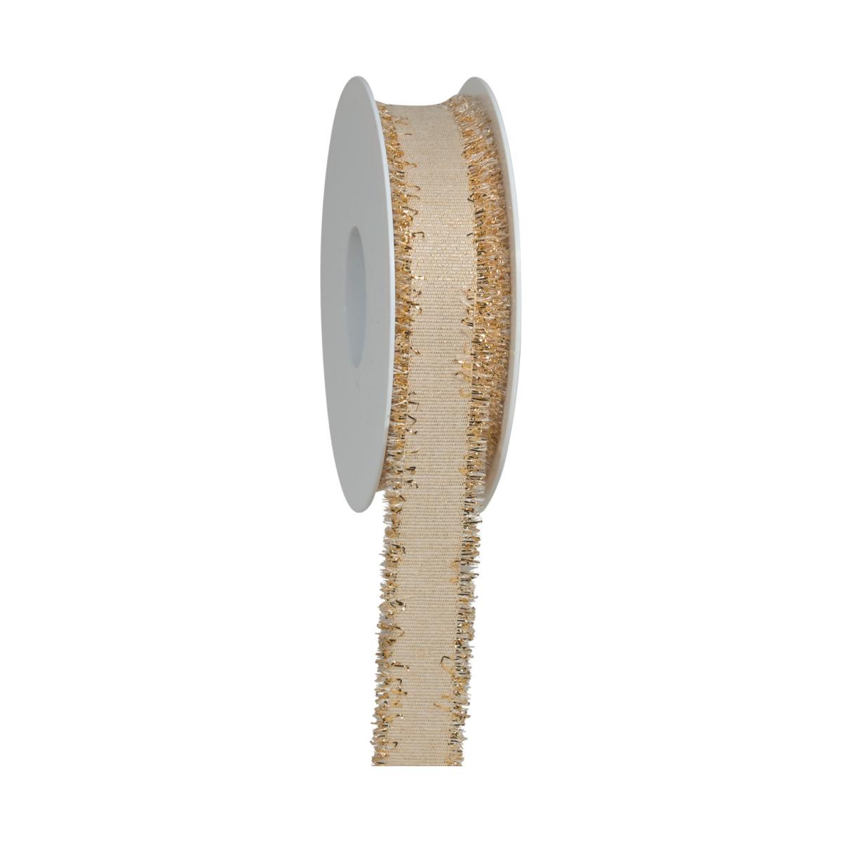 Band Schimmerfranse creme