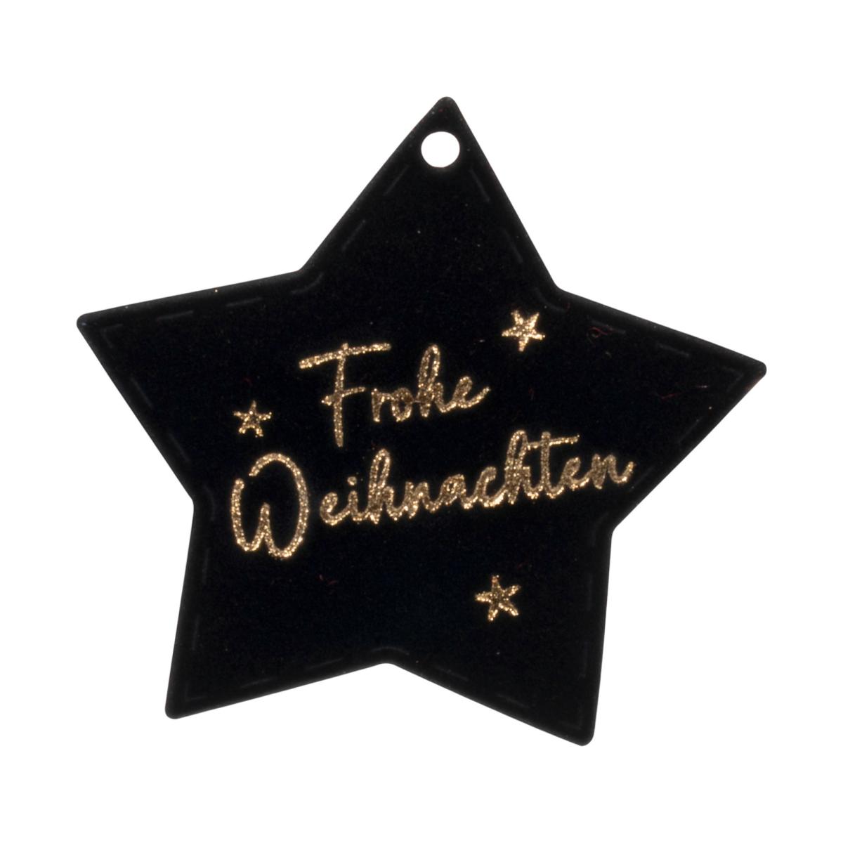 Christstern-Anhänger schwarz