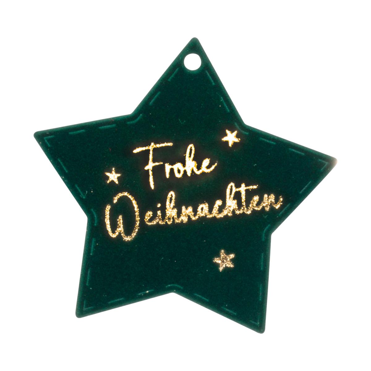 Christstern-Anhänger dunkelgrün
