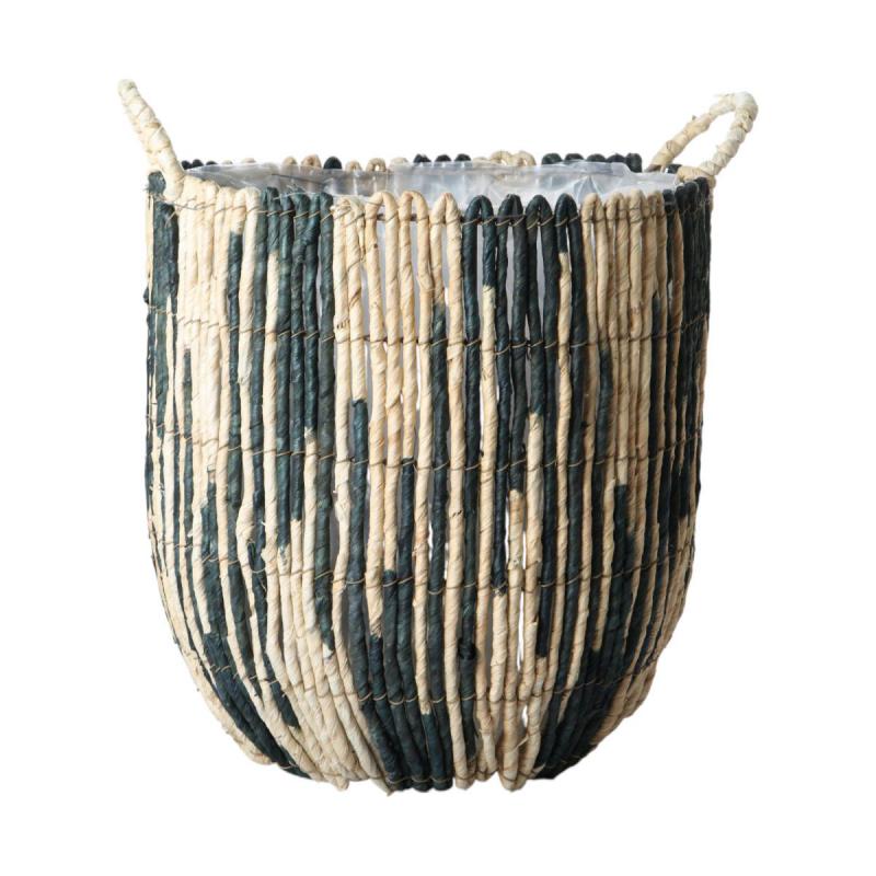 Korb gestreift mit Henkel