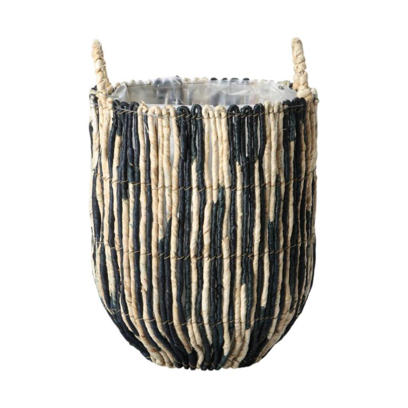 Korb gestreift mit Henkel