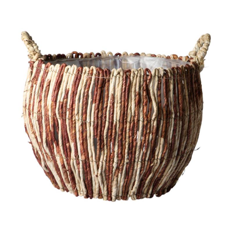 Korb gestreift mit Henkel