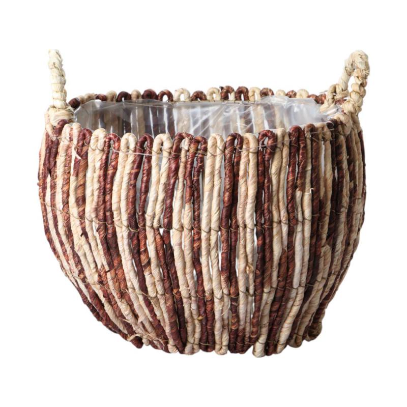 Korb gestreift mit Henkel