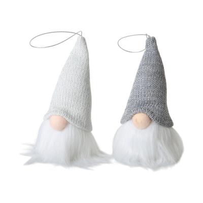 Wichtelhänger mit LED weiss/grau