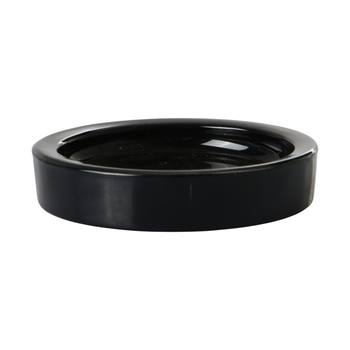 Kerzenteller schwarz