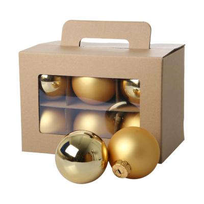 Weihnachtskugeln Glas gold