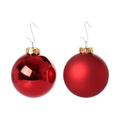 Weihnachtskugeln Glas rot