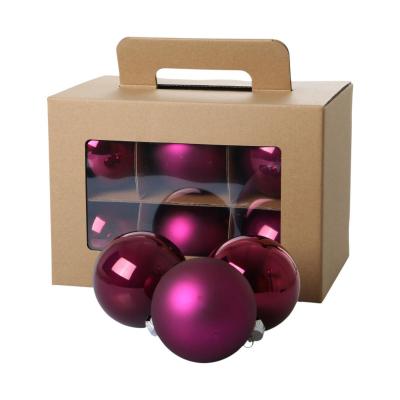 Weihnachtskugeln Glas berry