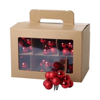 Spiegelbeeren Glas rot