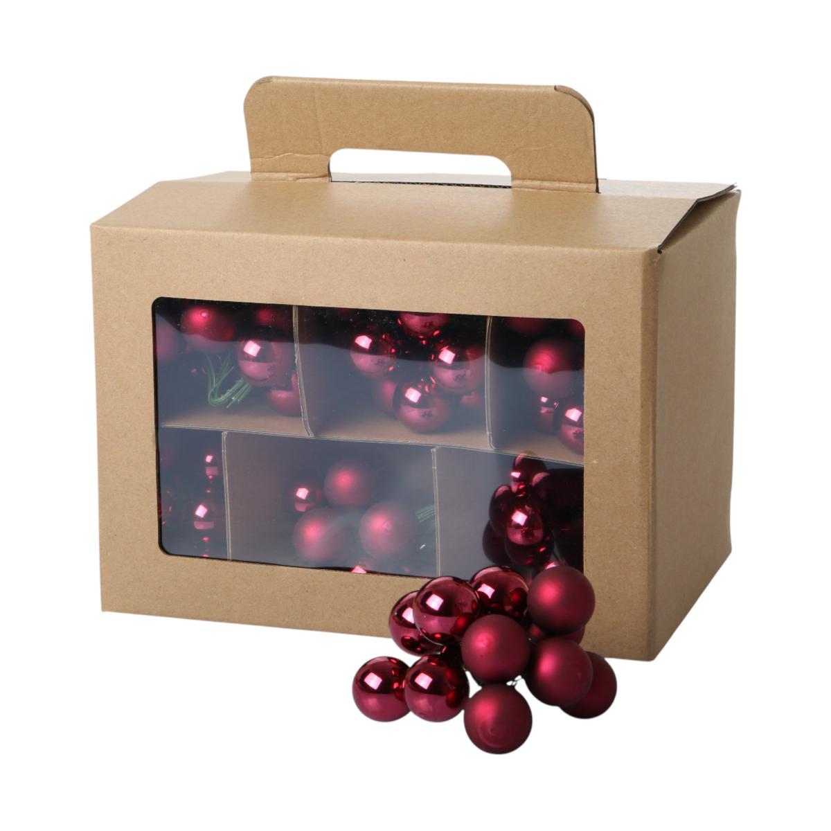 Spiegelbeeren Glas bordeaux