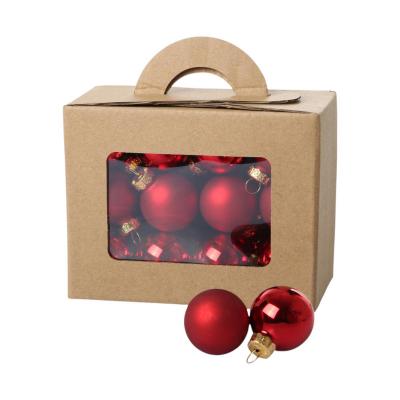 Weihnachtskugeln Glas rot