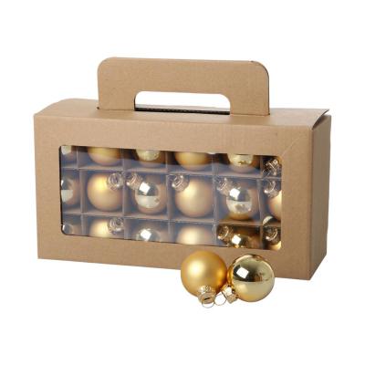 Weihnachtskugeln Glas gold