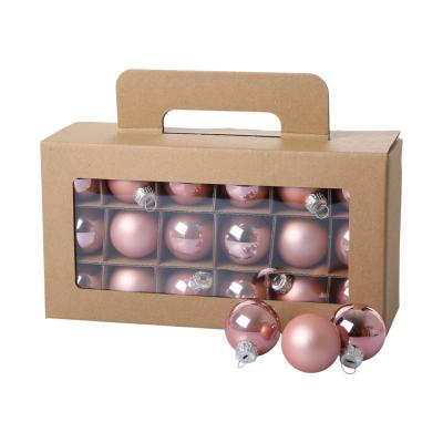 Weihnachtskugeln Glas rosa