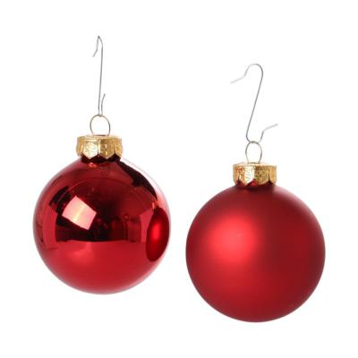 Weihnachtskugeln Glas rot