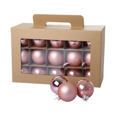 Weihnachtskugeln Glas rosa