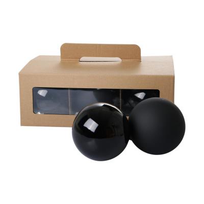 Weihnachtskugeln Glas schwarz