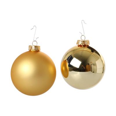 Weihnachtskugeln Glas gold