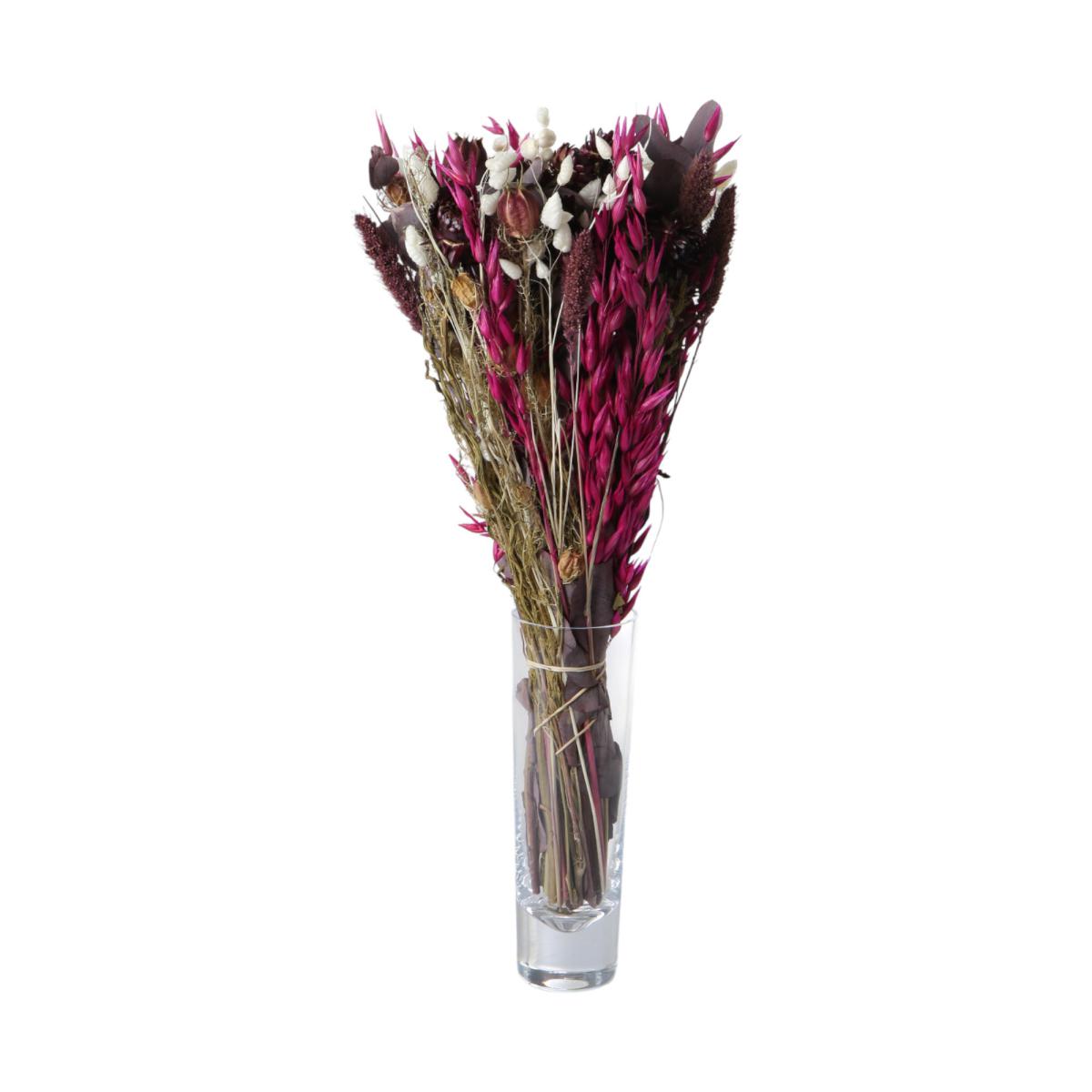 Herbst-Strauß Trockenblumen lila