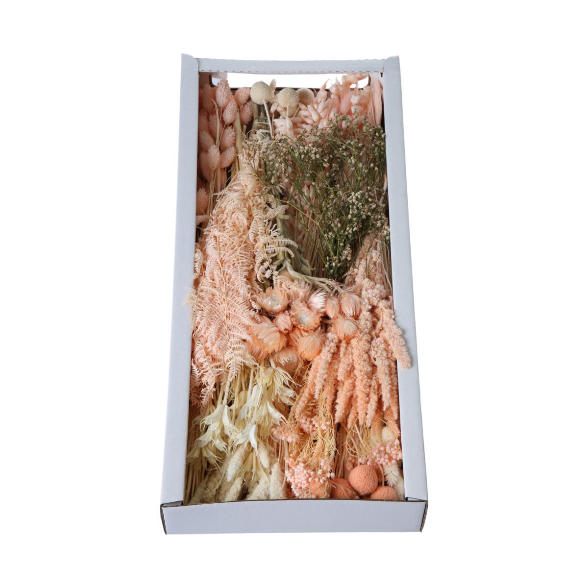 Trockenblumensortiment peach