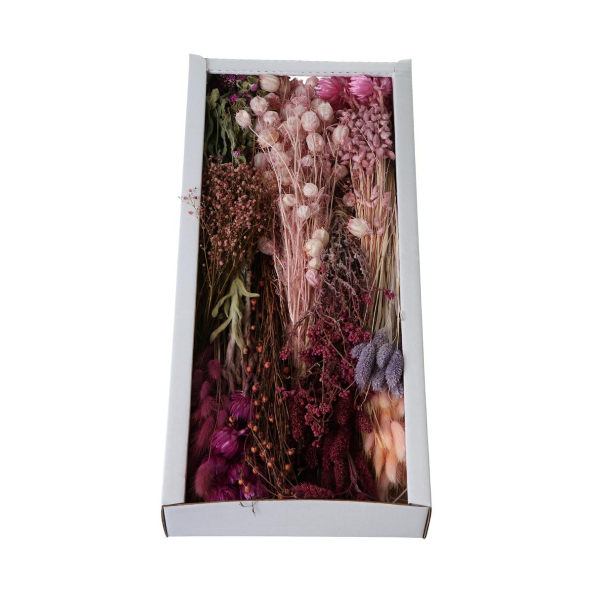 Trockenblumensortiment pink