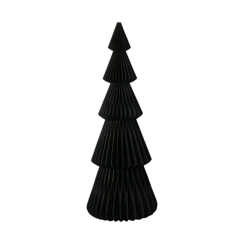3D Papier-Baum schwarz mit Goldrand