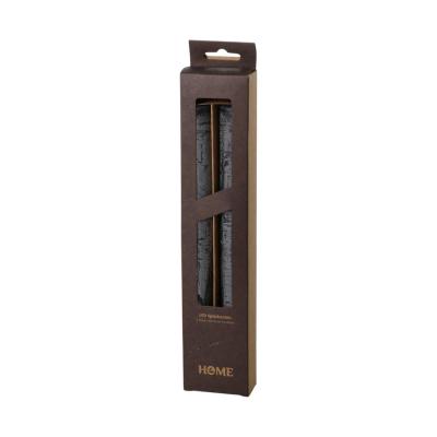 LED-Stabkerze gefrostet schwarz