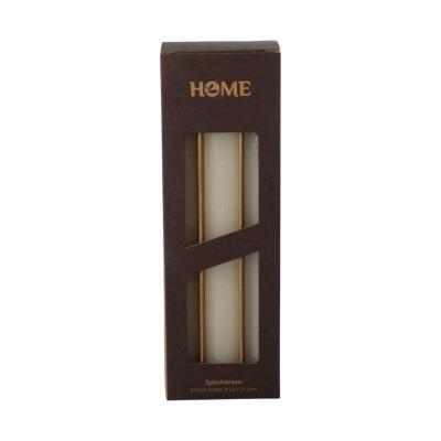 Stabkerze gefrostet creme