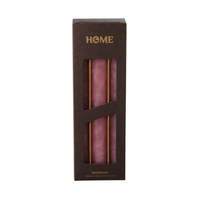 Stabkerze gefrostet altrosa