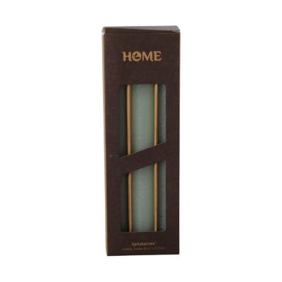 Stabkerze gefrostet lindgr&uuml;n