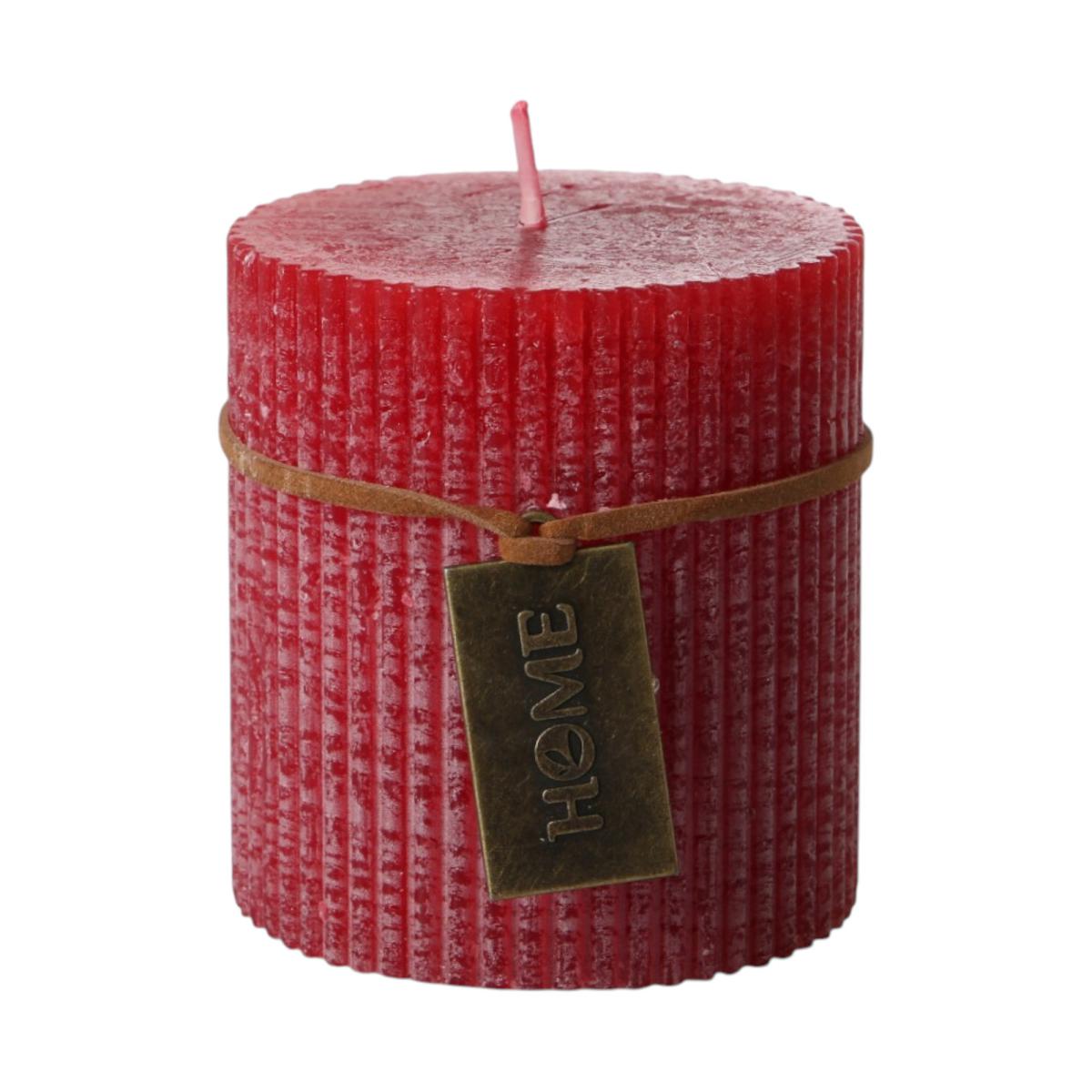 Duftkerze Weihnachtspunsch rot frosted