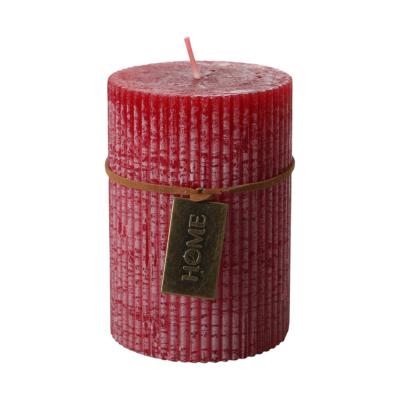 Duftkerze Weihnachtspunsch rot frosted