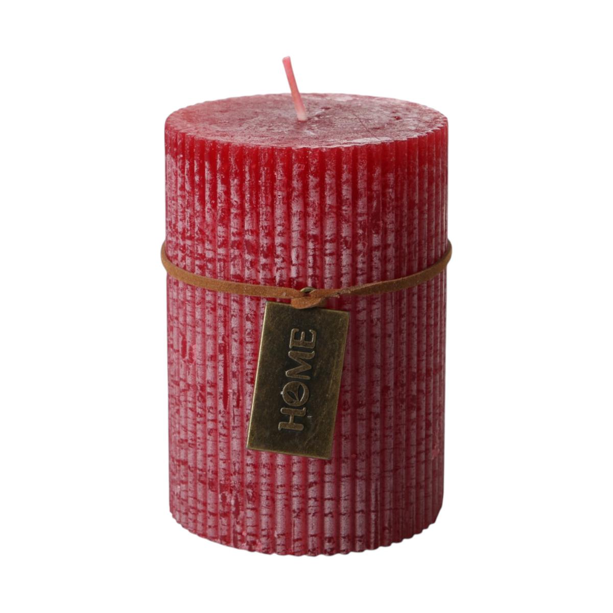 Duftkerze Weihnachtspunsch rot frosted