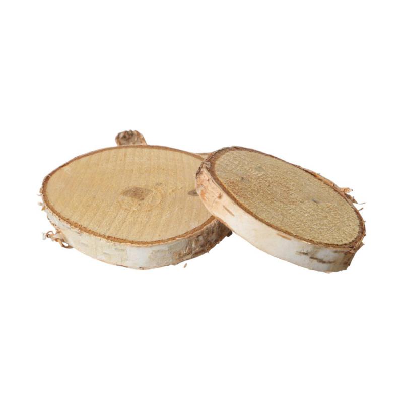 Birkenholzscheiben rund